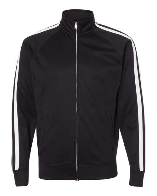 Men's Lightweight Poly-Tech Full-Zip Track Jacket - Black