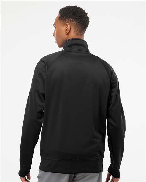Men's Lightweight Poly-Tech Full-Zip Track Jacket - Black