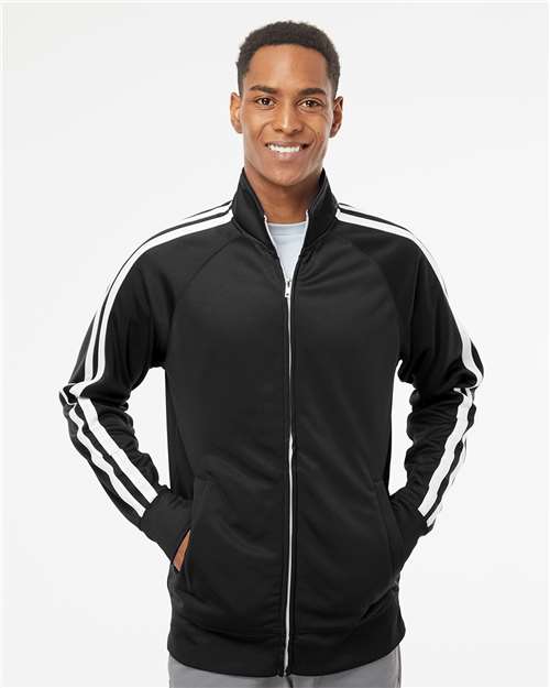 Men's Lightweight Poly-Tech Full-Zip Track Jacket - Black