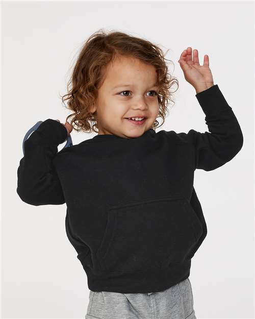 Toddler Special Blend Hooded Raglan Sweatshirt - Black