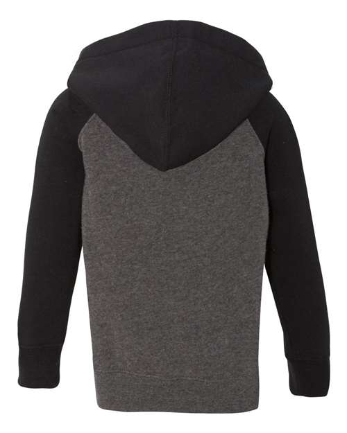 Toddler Special Blend Hooded Raglan Sweatshirt - Carbon/ Black
