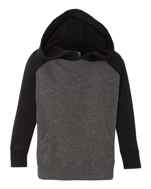 Toddler Special Blend Hooded Raglan Sweatshirt - Carbon/ Black