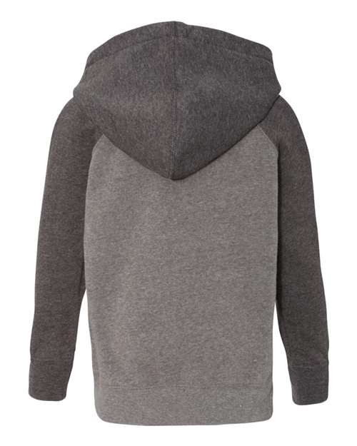 Toddler Special Blend Hooded Raglan Sweatshirt - Nickel/ Carbon
