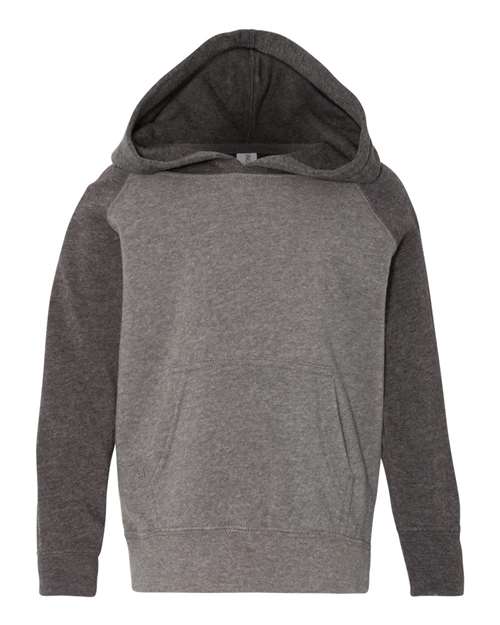 Toddler Special Blend Hooded Raglan Sweatshirt - Nickel/ Carbon