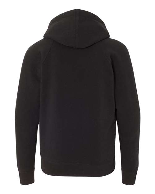 Youth Lightweight Special Blend Raglan Hooded Sweatshirt - Black