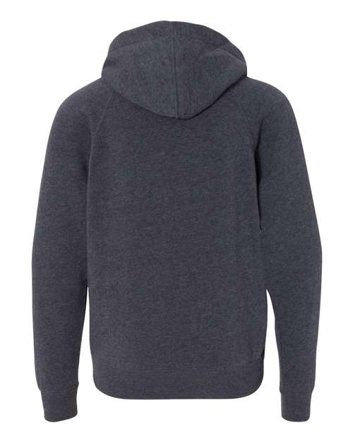 Youth Lightweight Special Blend Raglan Hooded Sweatshirt - Midnight Navy