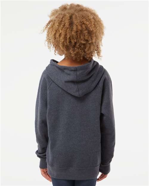 Youth Lightweight Special Blend Raglan Hooded Sweatshirt - Midnight Navy