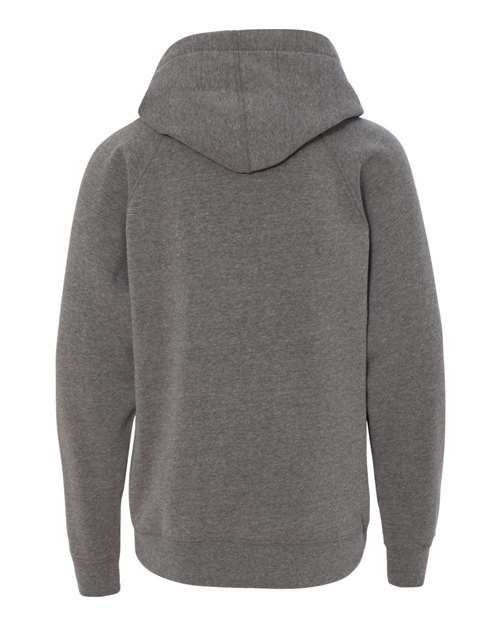Youth Lightweight Special Blend Raglan Hooded Sweatshirt - Nickel
