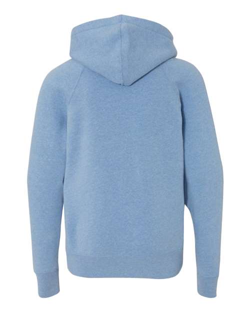 Youth Lightweight Special Blend Raglan Hooded Sweatshirt - Pacific