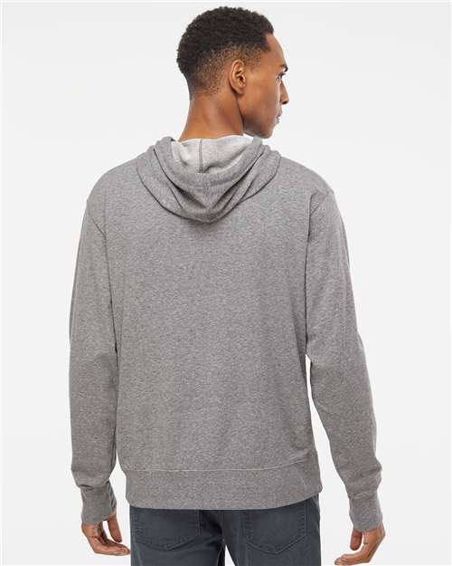 Unisex Midweight French Terry Hooded Sweatshirt - Salt & Pepper