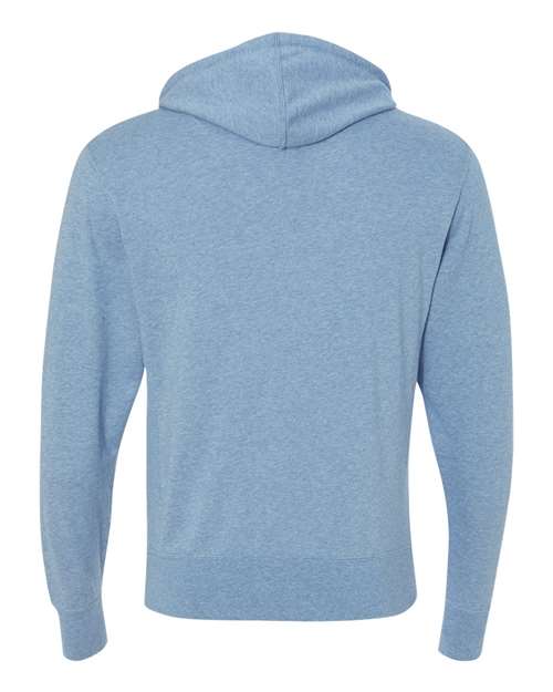 Unisex Midweight French Terry Hooded Sweatshirt - Sky Heather