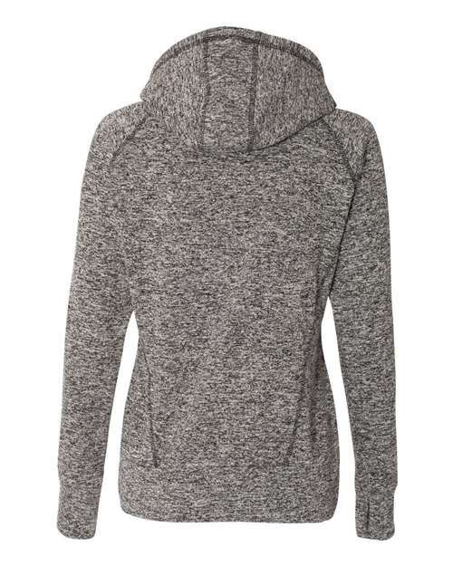 Women’s Cosmic Fleece Hooded Sweatshirt - Charcoal Fleck/ Black