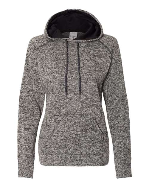 Women’s Cosmic Fleece Hooded Sweatshirt - Charcoal Fleck/ Black