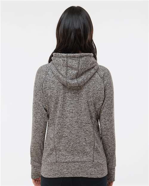 Women’s Cosmic Fleece Hooded Sweatshirt - Charcoal Fleck/ Black