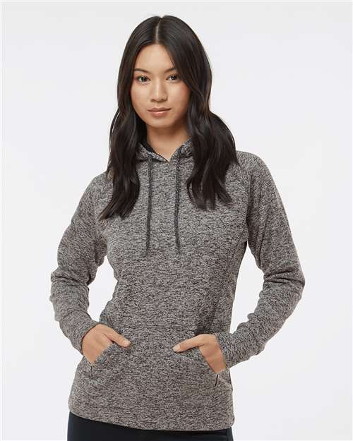 Women’s Cosmic Fleece Hooded Sweatshirt - Charcoal Fleck/ Black