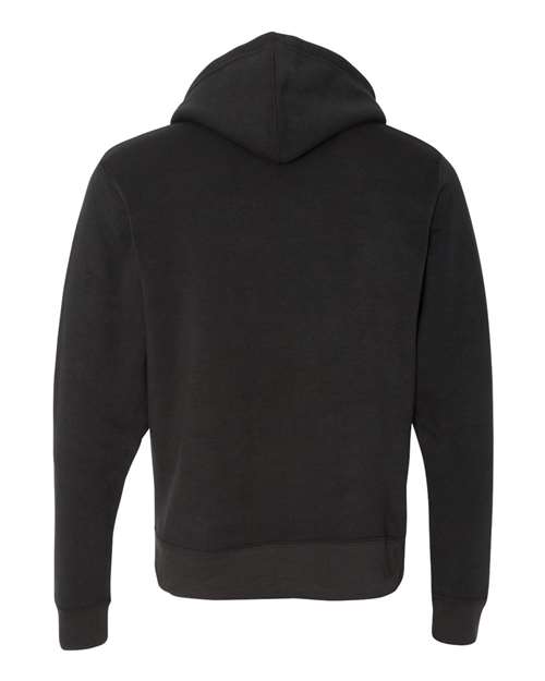 Men's Triblend Full-Zip Hooded Sweatshirt - Black Solid