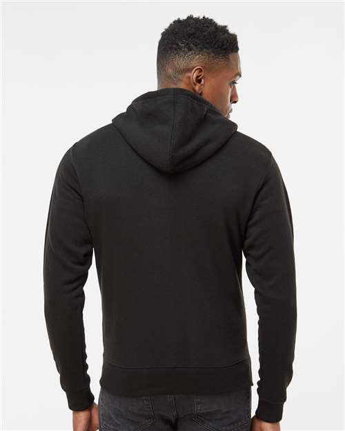 Men's Triblend Full-Zip Hooded Sweatshirt - Black Solid