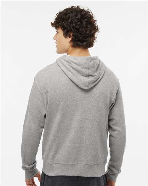 Men's Triblend Full-Zip Hooded Sweatshirt - Grey Triblend