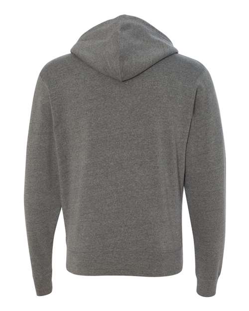 Men's Triblend Full-Zip Hooded Sweatshirt - Smoke Triblend