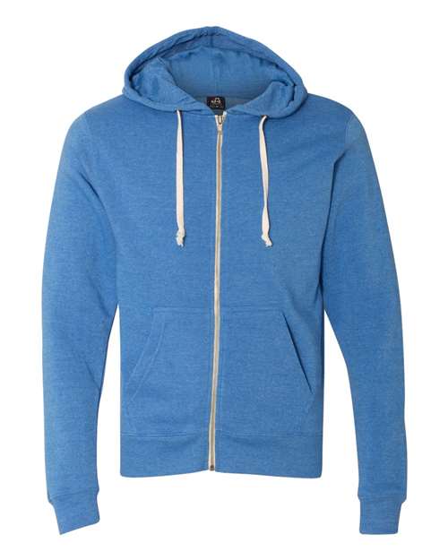 Men's Triblend Full-Zip Hooded Sweatshirt - Cool Royal Triblend