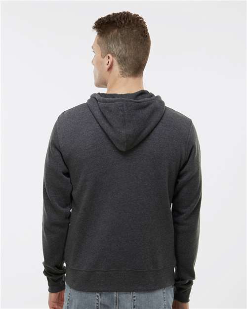 Men's Triblend Full-Zip Hooded Sweatshirt - Black Triblend