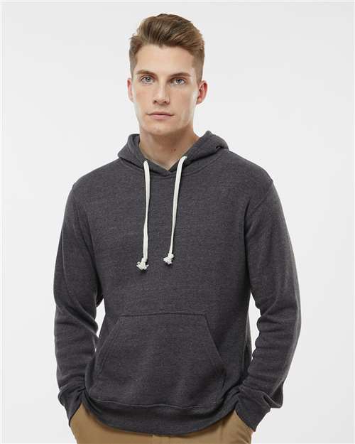 Men's Triblend Fleece Hooded Sweatshirt - Black Triblend