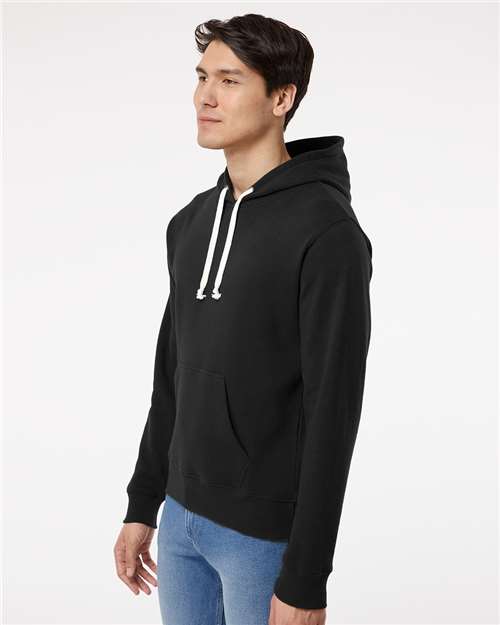 Men's Triblend Fleece Hooded Sweatshirt - Black Solid
