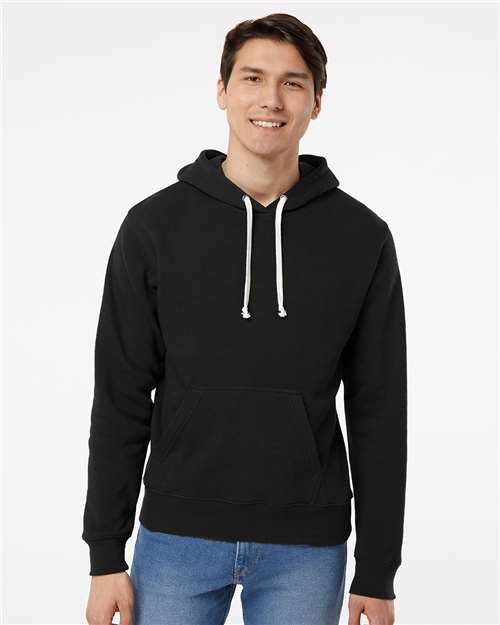 Men's Triblend Fleece Hooded Sweatshirt - Black Solid