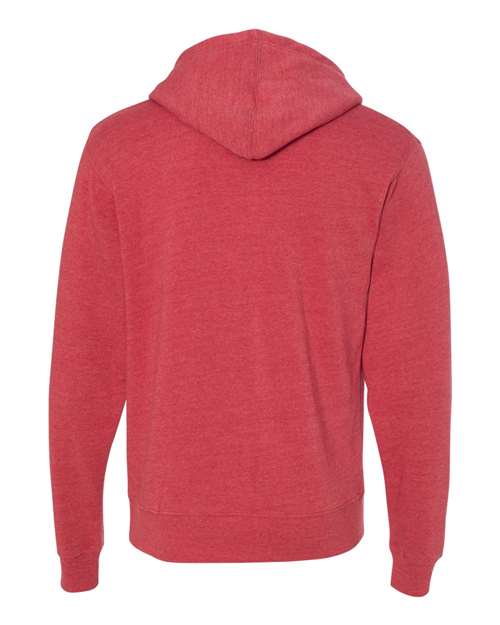 Men's Triblend Fleece Hooded Sweatshirt - Red Triblend