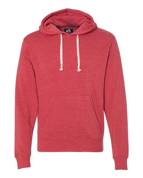 Men's Triblend Fleece Hooded Sweatshirt - Red Triblend