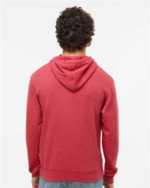 Men's Triblend Fleece Hooded Sweatshirt - Red Triblend