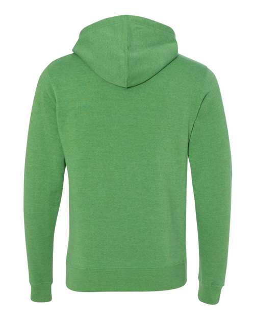 Men's Triblend Fleece Hooded Sweatshirt - Green Triblend