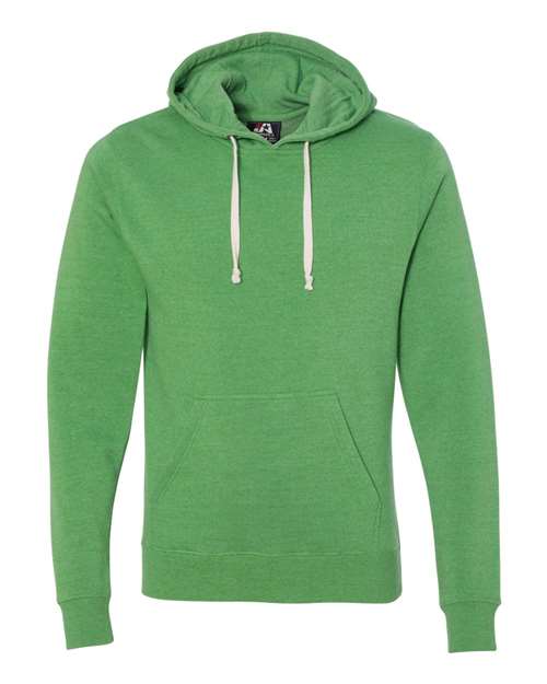 Men's Triblend Fleece Hooded Sweatshirt - Green Triblend