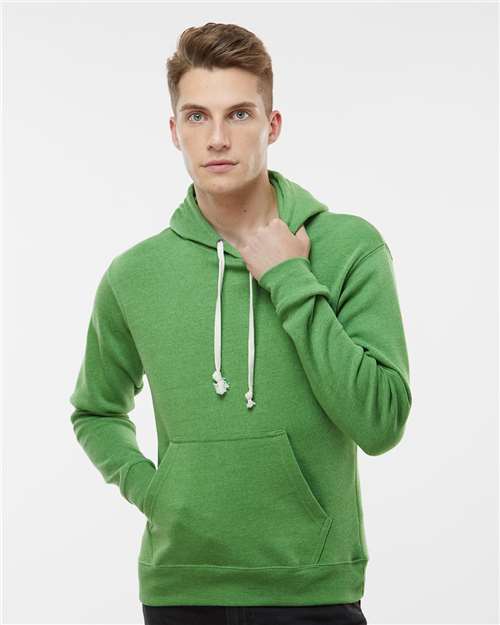 Men's Triblend Fleece Hooded Sweatshirt - Green Triblend