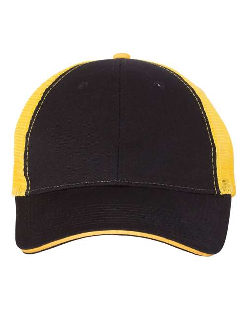 Sandwich Trucker Cap - Black/ Gold