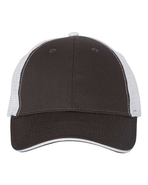 Sandwich Trucker Cap - Charcoal/ White