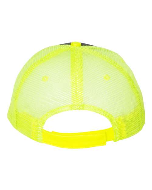 Sandwich Trucker Cap - Charcoal/ Neon Yellow