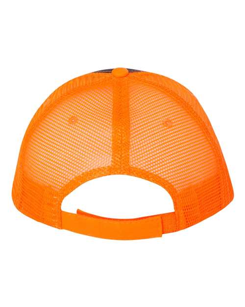 Sandwich Trucker Cap - Charcoal/ Neon Orange