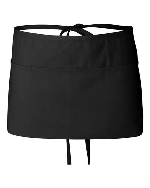 Waist Apron with Pockets - Black