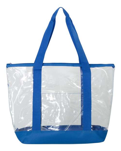 Clear Boat Tote - Royal