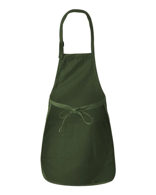 Full-Length Apron with Pockets - Forest