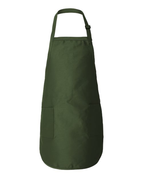 Full-Length Apron with Pockets - Forest