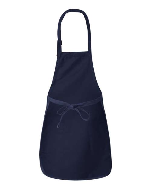 Full-Length Apron with Pockets - Navy