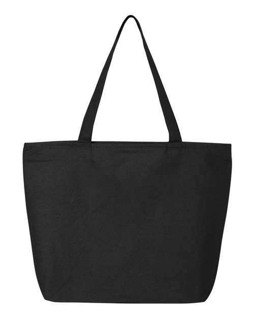 25L Zippered Tote - Black