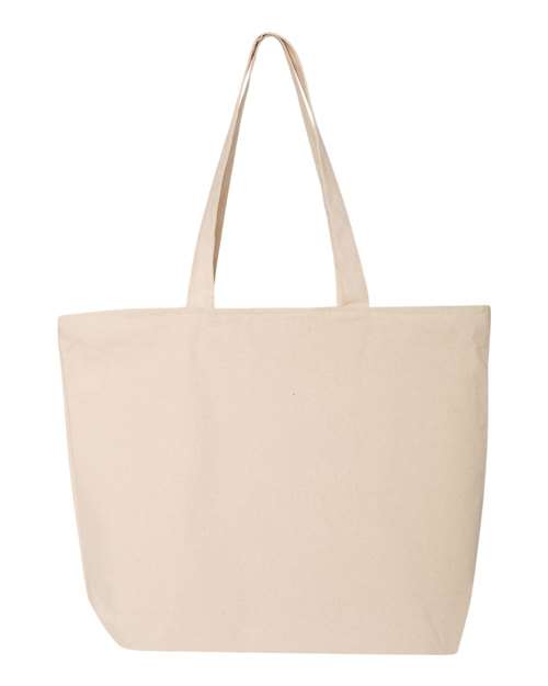25L Zippered Tote - Natural
