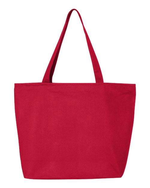 25L Zippered Tote - Red