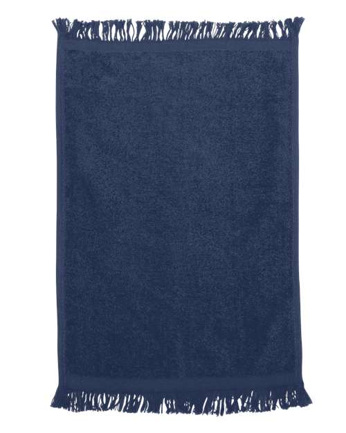 Fringed Fingertip Towel - Navy