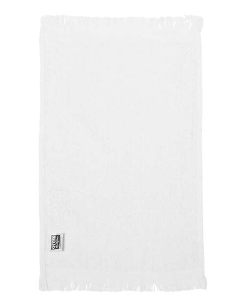 Fringed Fingertip Towel - White