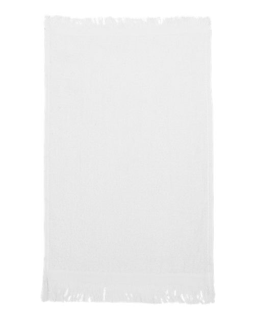 Fringed Fingertip Towel - White