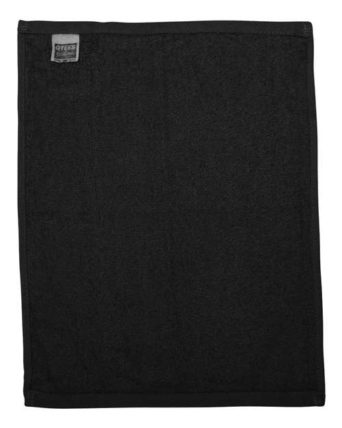 Hemmed Fingertip Towel - Black